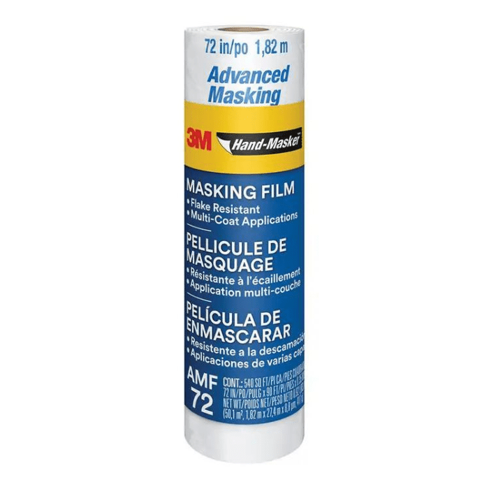 3M AMF72 Hand‐Masker Pre‐Folded Advanced Masking Film - 72 In. x 90 Ft. - Guiry's