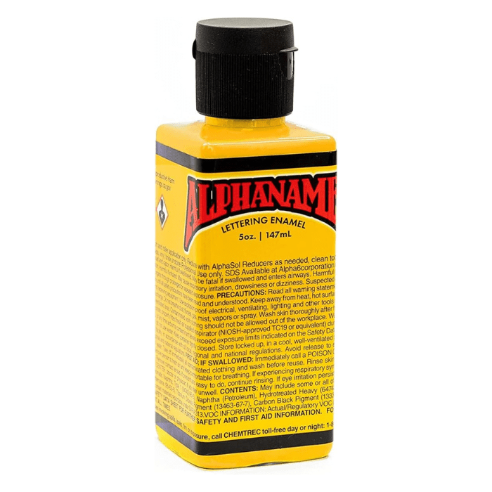Alphanamel Lettering Enamel 5oz - Dark Yellow - Guiry's