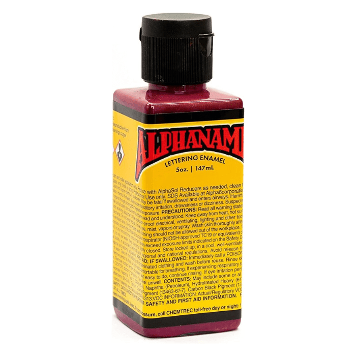 Alphanamel Lettering Enamel 5oz - Wine - Guiry's
