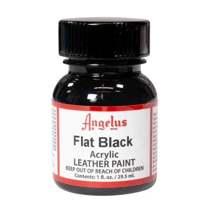 Angelus Leather Paint 1oz - Flat Black - Guiry's