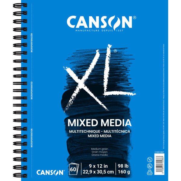 Canson XL Mix Media Pad, 60 Sheets, 9" x 12 - Guiry's