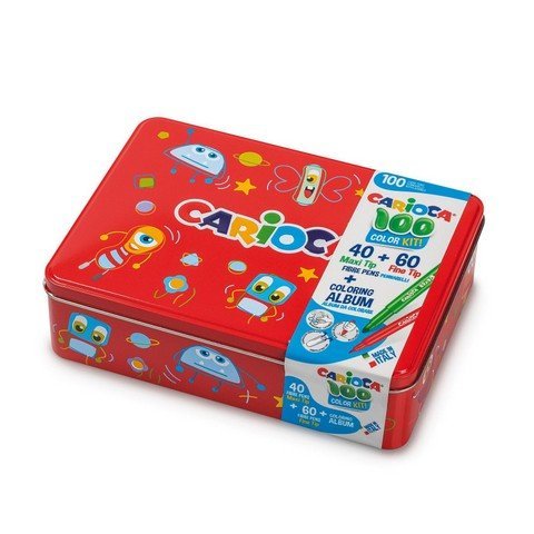 Carioca Felt Pens w/ Coloring Album 100pc - Guiry's