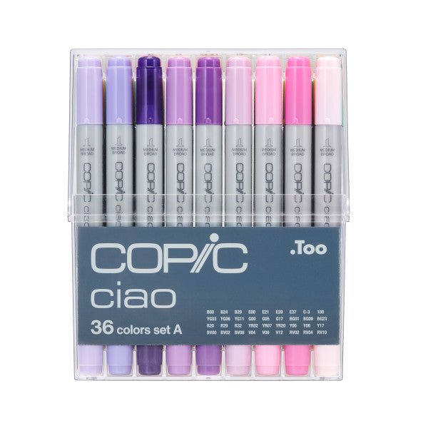 Copic Ciao Marker Set, 36 - Piece, Set A - Guiry's