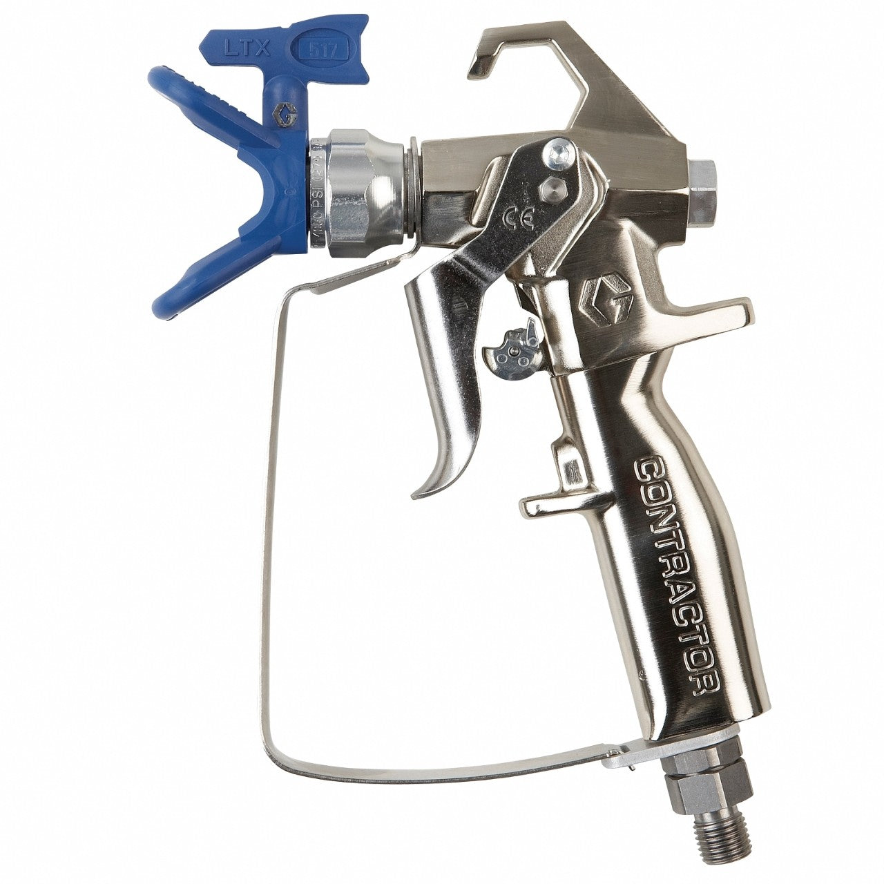 GRACO Contractor Airless Spray Gun, 2 Finger Trigger, RAC X 517 SwitchTip