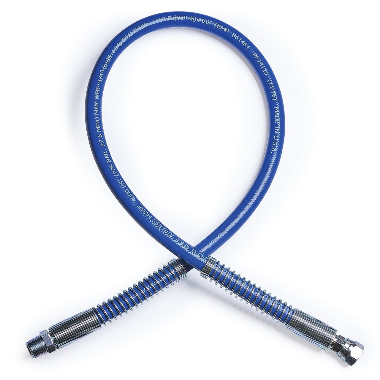 GRACO BlueMax II HP Airless Whip Hose, 1/4 in x 3 ft (0.9 m), 4000 psi