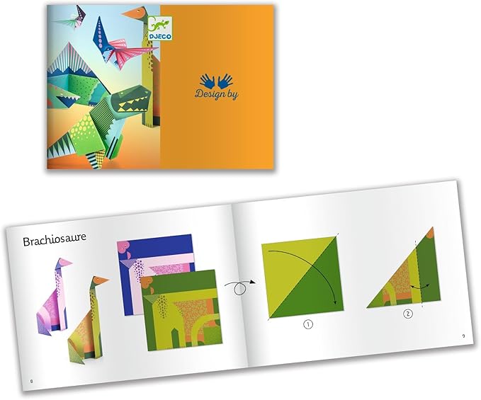 DJECO Origami Kit - Dinosaurs - Guiry's
