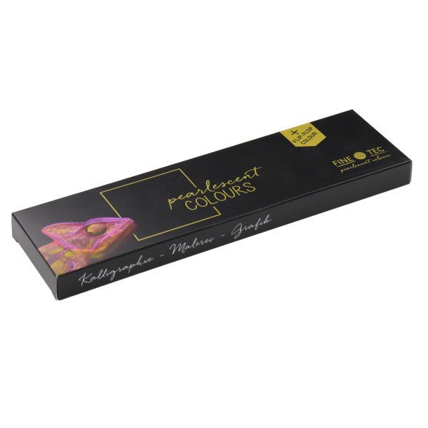 Finetec Watercolor Metal Tin Set, 6 - Colors, Pearlescent Warm Set - Guiry's
