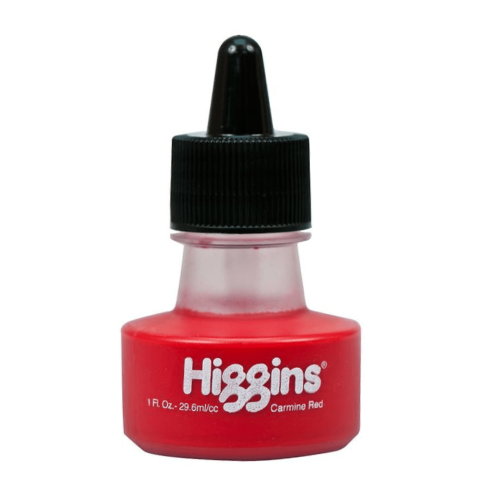 Higgins Carmine Ink - 1oz - Guiry's