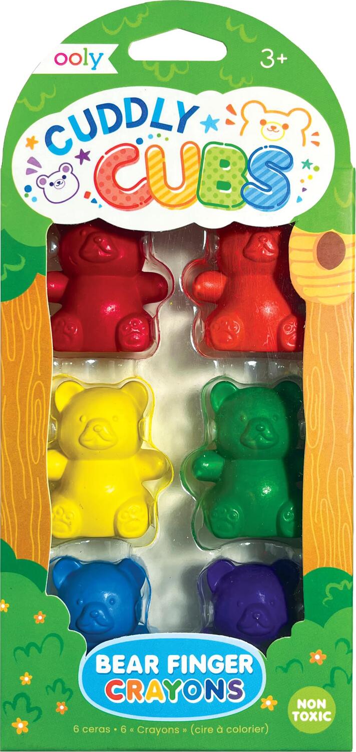 Ooly Bear Cubs Finger Crayons 6c
