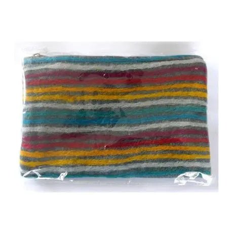 Lama - Li Felt Dark Gray Pouch: Large - Guiry's