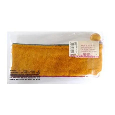 Lama - Li Felt Pouch Mustard Long - Guiry's