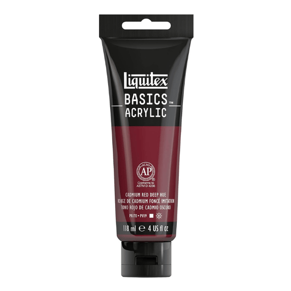 Liquitex Basics Cadmium Red Deep Hue - 4oz - Guiry's