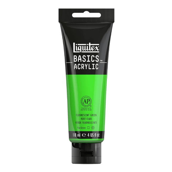 Liquitex Basics Fluorescent Green - 4oz - Guiry's