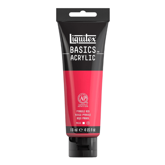 Liquitex Basics Pyrrole Red - 4oz - Guiry's