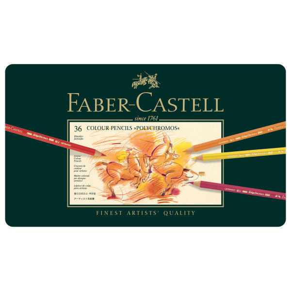 Faber-Castell Polychromos Colored Pencil Tin Set, 36-Color