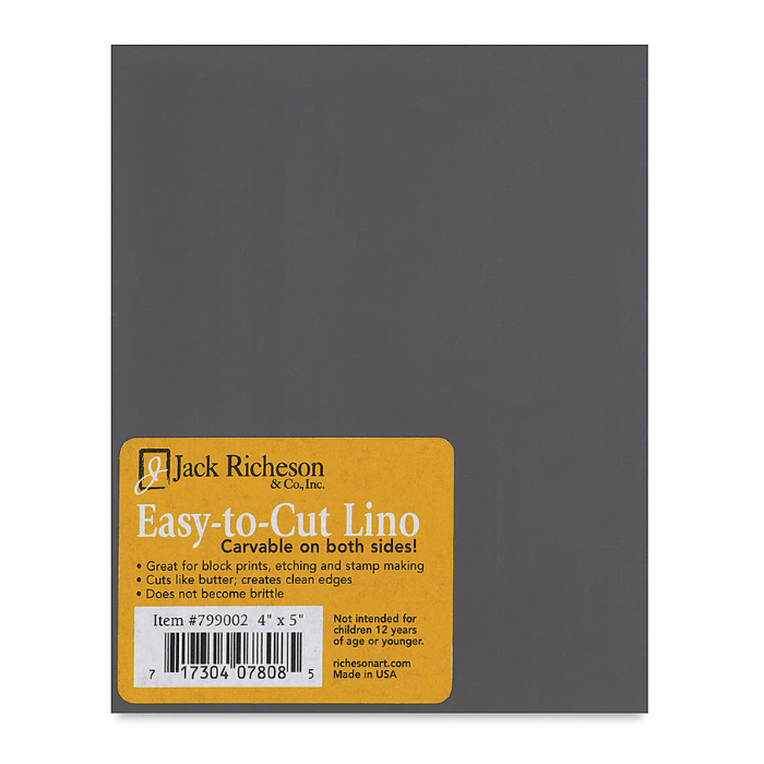 Richeson Easy - to - Cut Linoleum - 4" x 5" - Guiry's