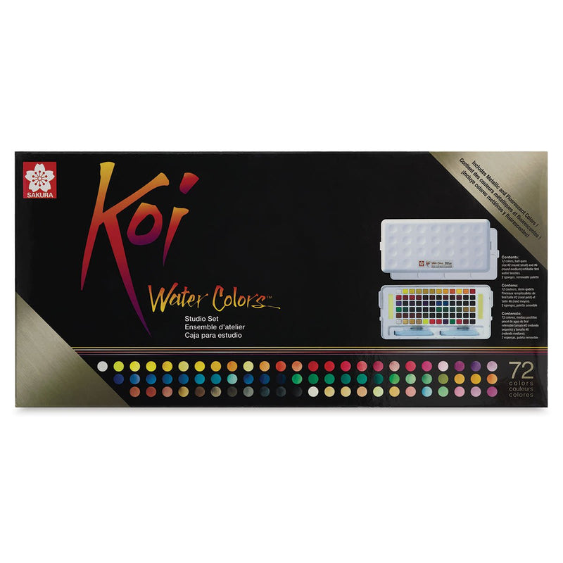 Sakura Koi Watercolor Box 72pc w/Brush - Guiry's