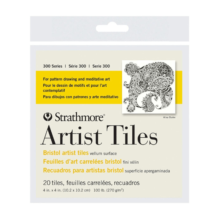 Strathmore Artist Tiles - 300 Series Bristol, 4" x 4" - Guiry's