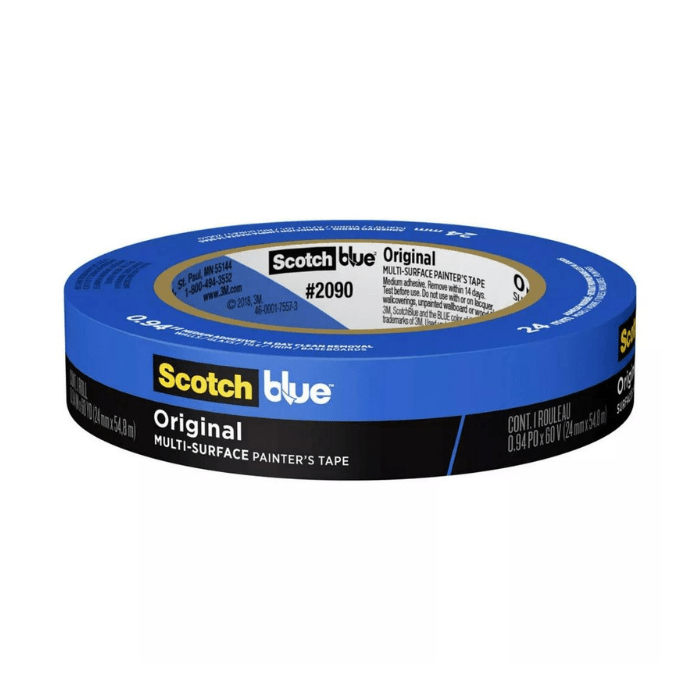 3M 2090 Blue Tape - 1 In. x 60 Yds. - Guiry's