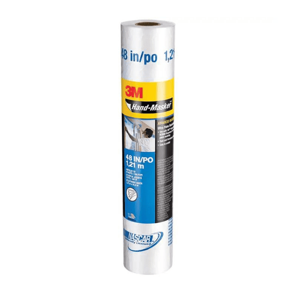 3M AMF48 Hand‐Masker Pre‐Folded Advanced Masking Film - 48 In x 180 Ft - Guiry's