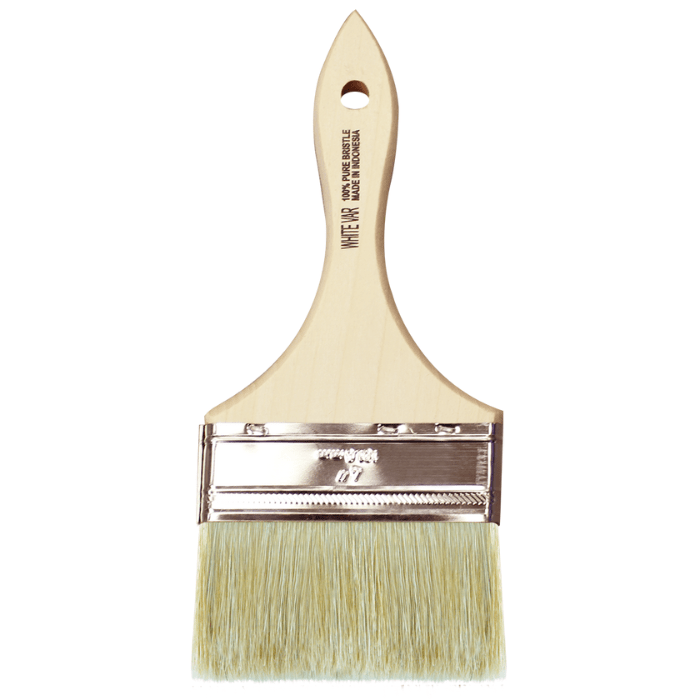 4” Premier WV‐40 Chip Brush - 100% White Chinese Bristle - Guiry's