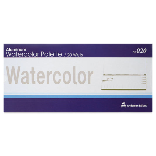 Anderson & Sons Aluminum Watercolor Palette 20 Well