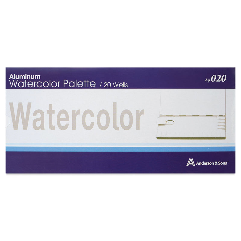Anderson & Sons Aluminum Watercolor Palette 20 Well