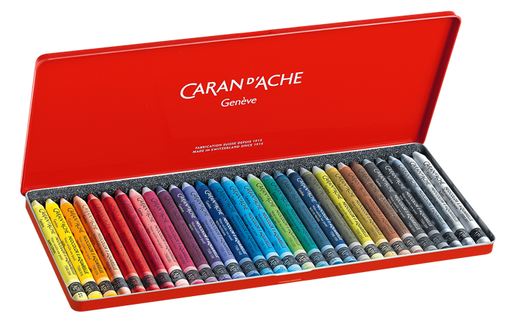 Caran d'Ache NEOCOLOR II Water-Soluble Pastels, 30 Colors