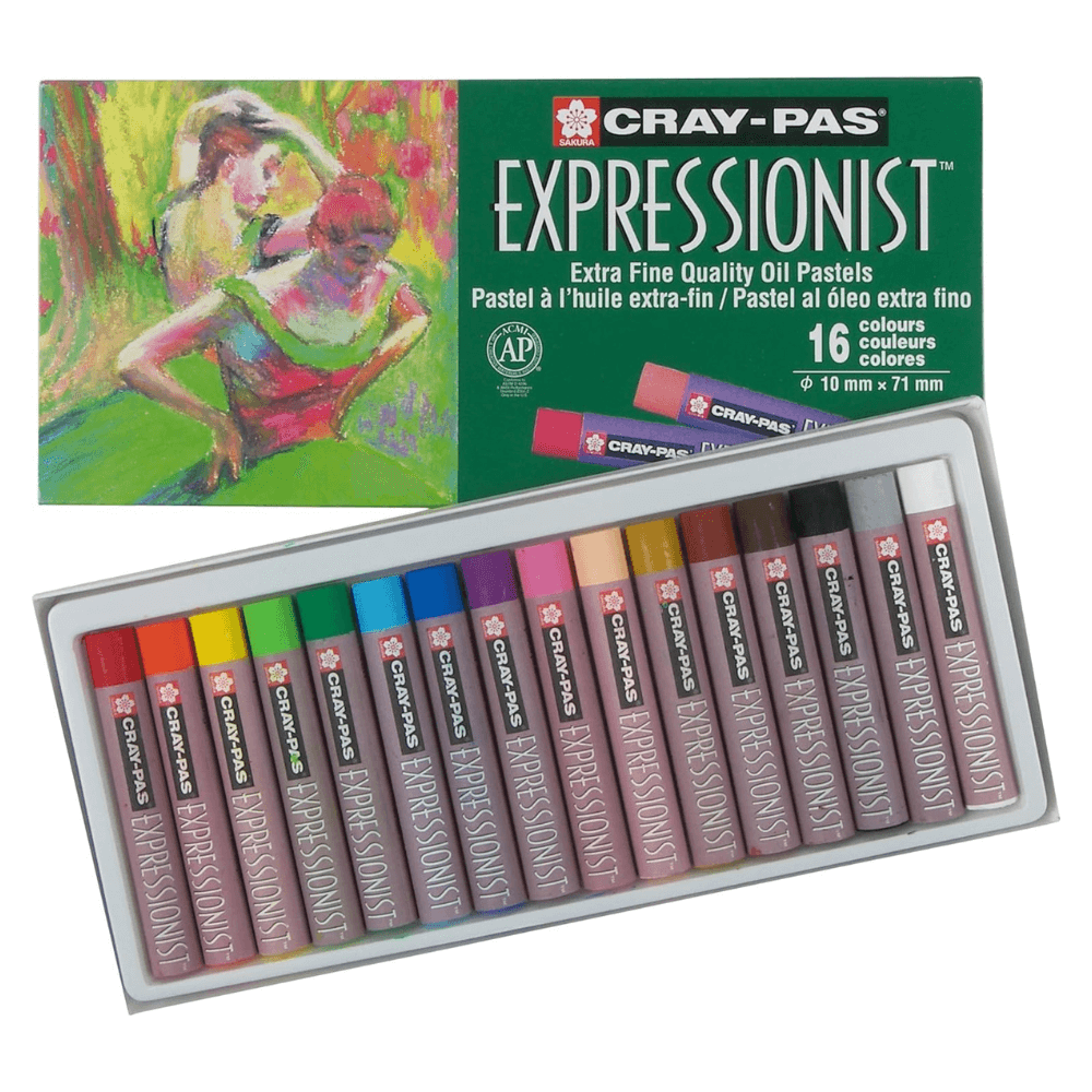 SAKURA Cray-Pas Expressionist Oil Pastel Set -  16 Colors
