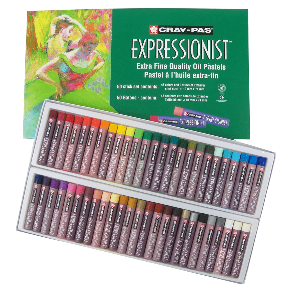 SAKURA Cray-Pas Expressionist Oil Pastel Set - 50 Sticks