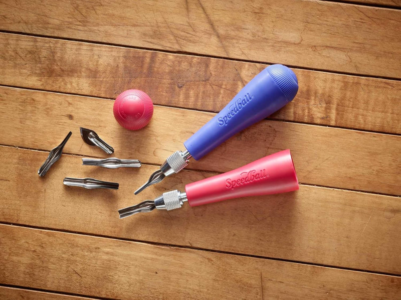 Speedball Linoleum Cutter Assortment #2, 8 Piece