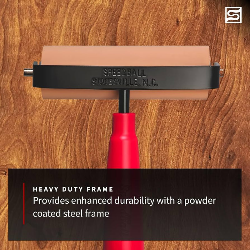 Speedball Deluxe Soft Rubber Brayer, 6 Inch