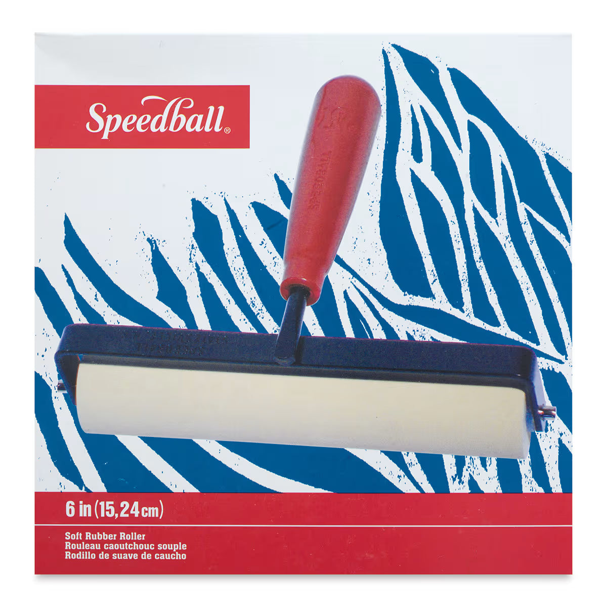 Speedball Deluxe Soft Rubber Brayer, 6 Inch