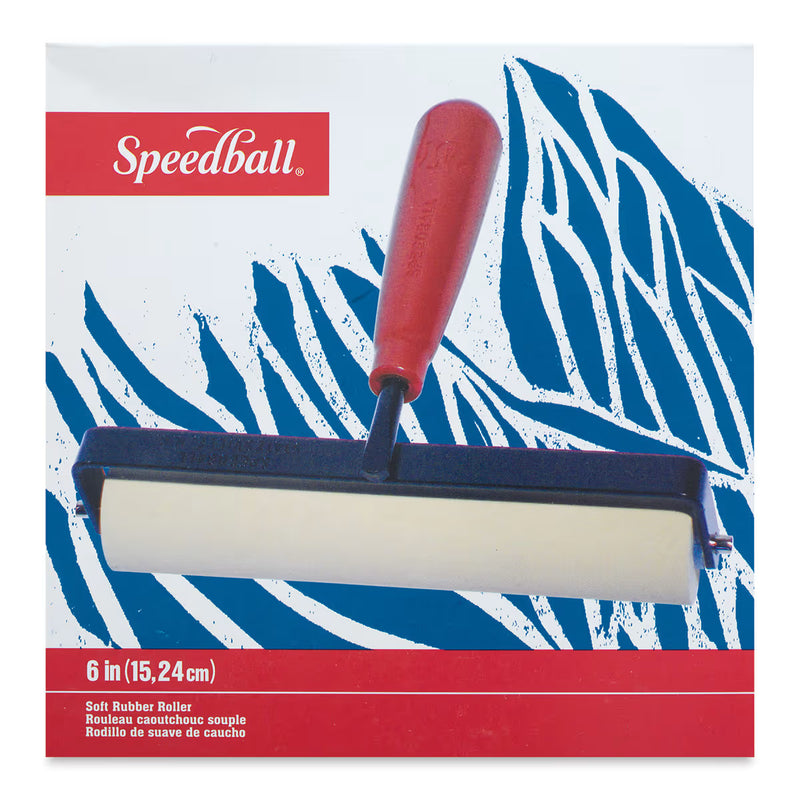 Speedball Deluxe Soft Rubber Brayer, 6 Inch
