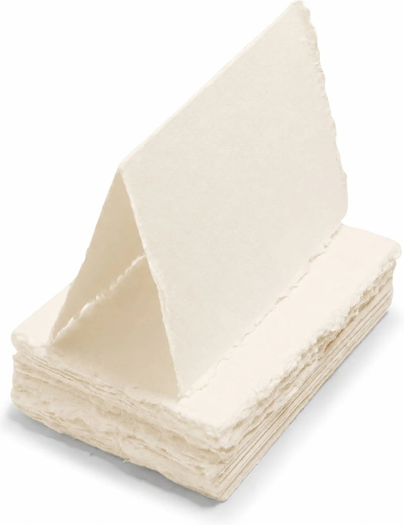 Str Cards Ivory Deckle 5x7 50pk