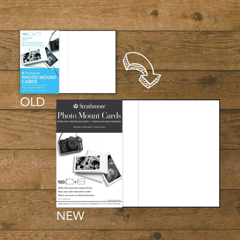 Strathmore Cards Photo Mount 5x7 White 50ct.