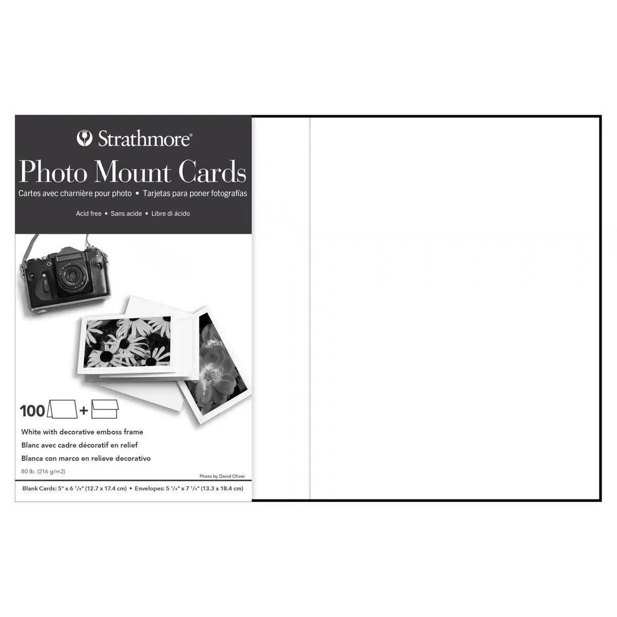Strathmore Cards Photo Mount 5x7 White 50ct.