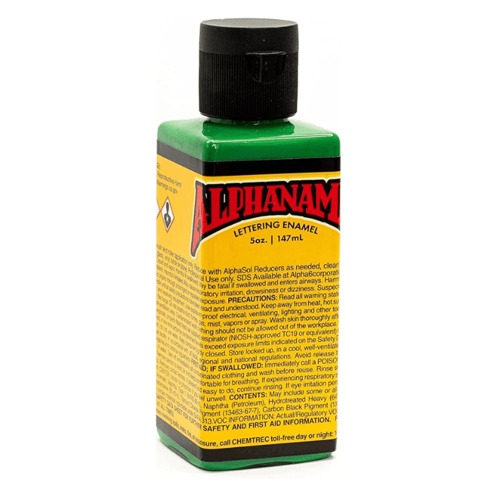 Alphanamel Lettering Enamel 5oz - Alpha Green - Guiry's