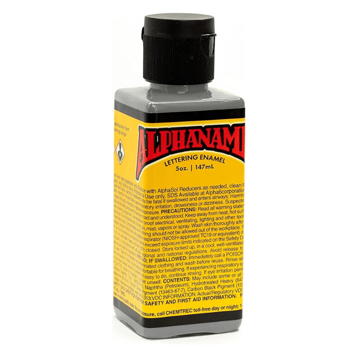 Alphanamel Lettering Enamel 5oz - Alpha Grey - Guiry's