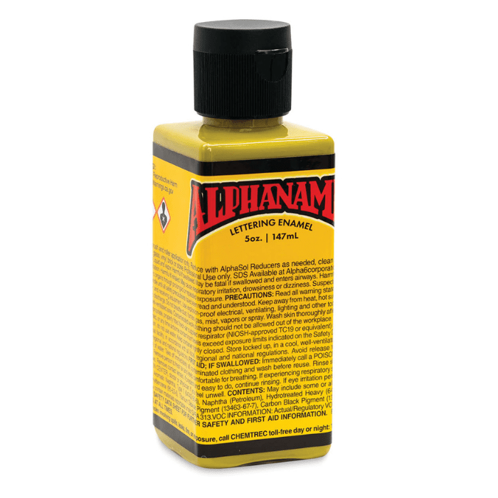 Alphanamel Lettering Enamel 5oz - Chartreuse - Guiry's