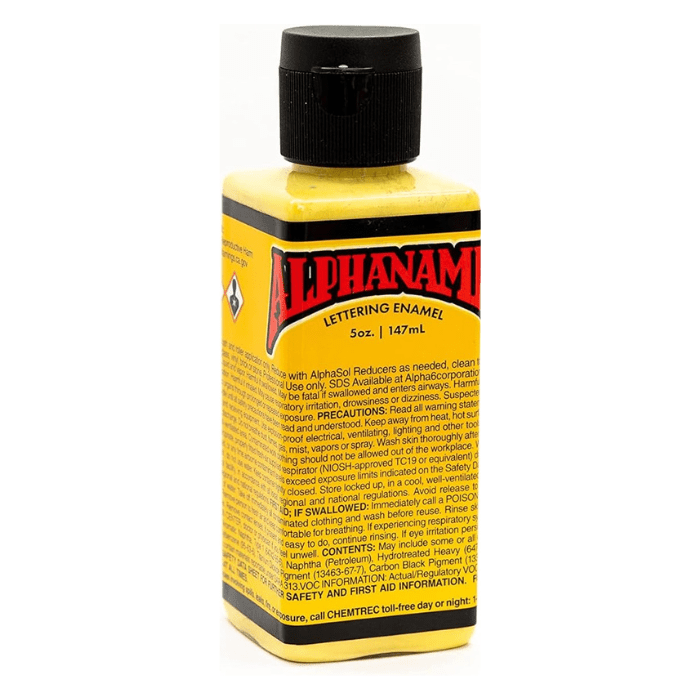 Alphanamel Lettering Enamel 5oz - Lemon Sherbet - Guiry's