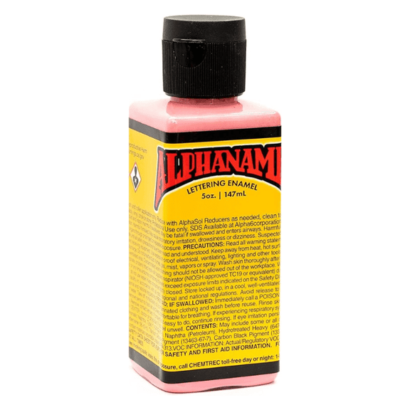 Alphanamel Lettering Enamel 5oz - Raspberry Sherbet - Guiry's