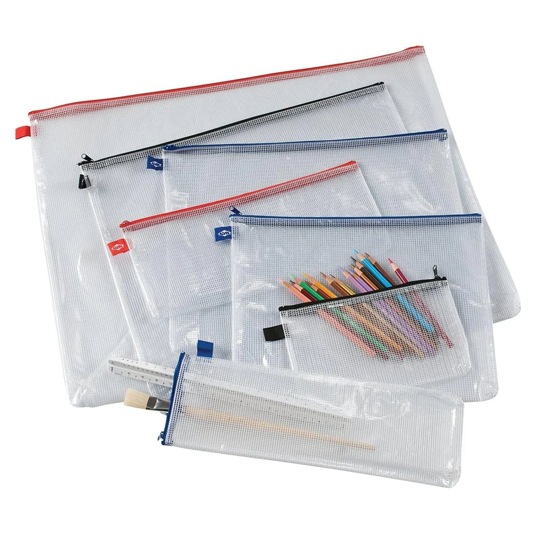 Alvin PVC Mesh Zipper Bag 23 x 31 - Guiry's