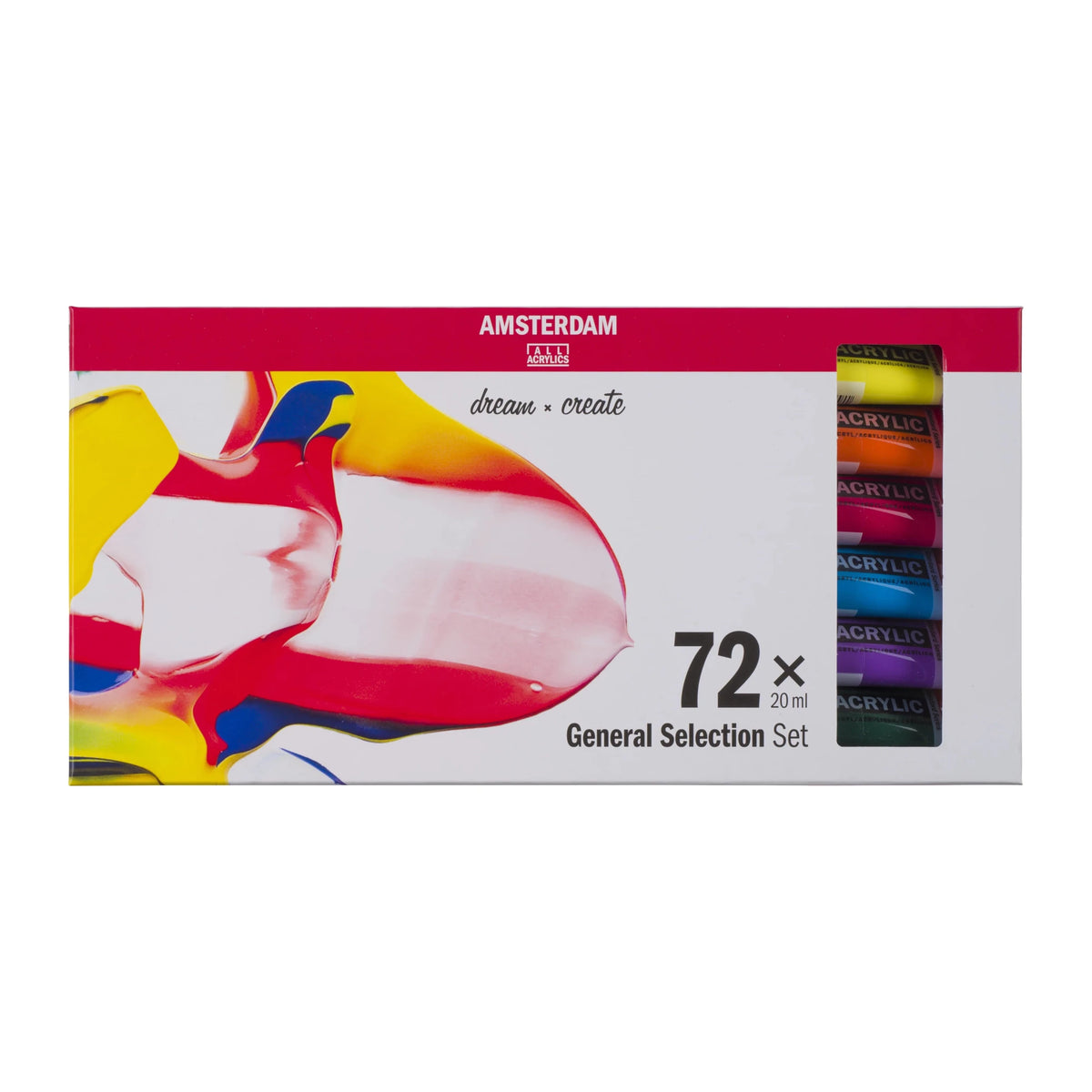 Amsterdam Standard Series Acrylic Paint General Selection Set, 72 x 20 mL - Guiry's