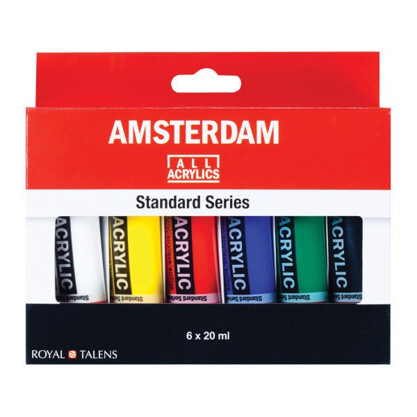 Amsterdam Standard Series Acrylic Paint Set, 6 - Colors - Guiry's
