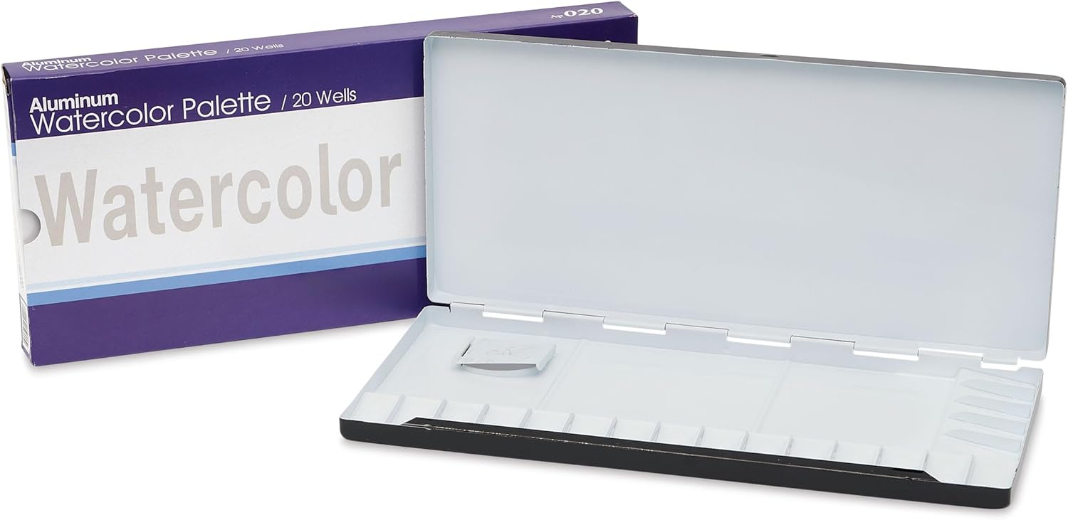 Anderson & Sons Aluminum Watercolor Palette 20 Well - Guiry's