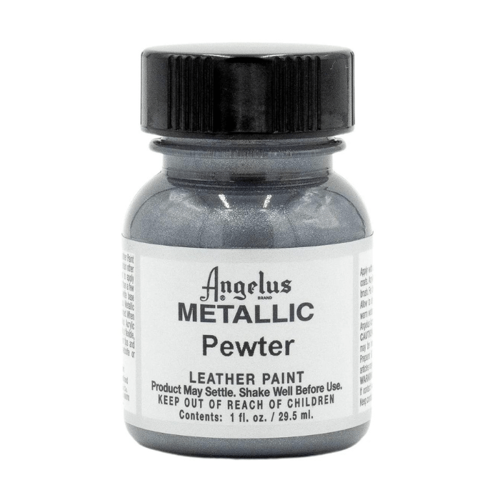 Angelus Metallic Leather Paint 1oz - Pewter - Guiry's