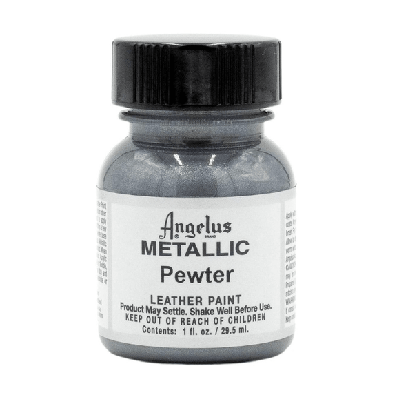 Angelus Metallic Leather Paint 1oz - Pewter - Guiry's