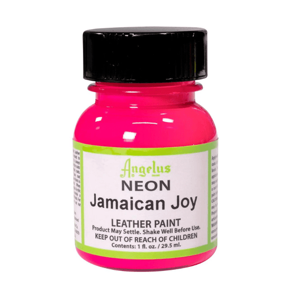 Angelus Neon Leather Paint 1oz - Jamaica Joy - Guiry's