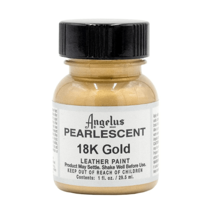 Angelus Pearlescent Leather Paint 1oz - 18k Gold - Guiry's